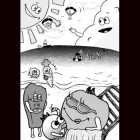 「向井えびコマ漫画展」